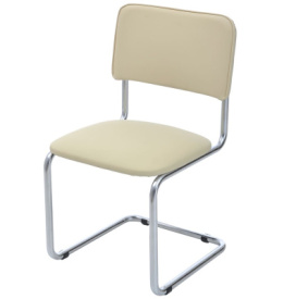 Сильвия BOX5 стул (Кожа иск., DO, №122 (кремовый), CH)